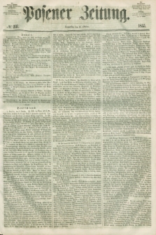 Posener Zeitung. 1855, № 237 (11 Oktober) + dod.