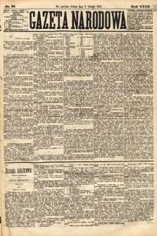 Gazeta Narodowa. 1884, nr 33
