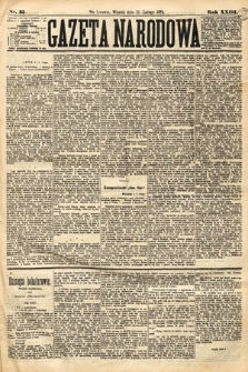 Gazeta Narodowa. 1884, nr 35