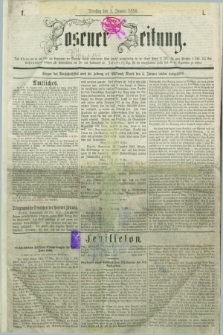 Posener Zeitung. 1856, [№] 1 (1 Januar) + dod.