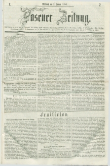 Posener Zeitung. 1856, [№] 7 (9 Januar) + dod.