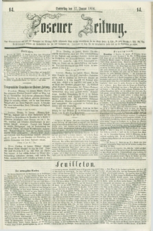 Posener Zeitung. 1856, [№] 14 (17 Januar) + dod.