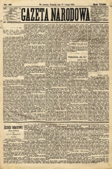 Gazeta Narodowa. 1884, nr 40