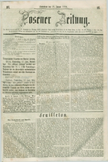 Posener Zeitung. 1856, [№] 16 (19 Januar) + dod.