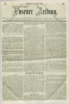 Posener Zeitung. 1856, [№] 17 (20 Januar) + dod.