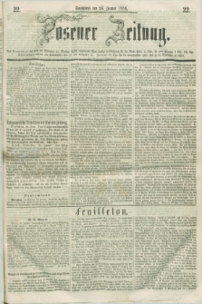 Posener Zeitung. 1856, [№] 22 (26 Januar) + dod.