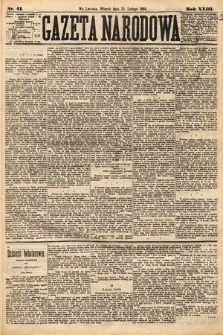 Gazeta Narodowa. 1884, nr 41