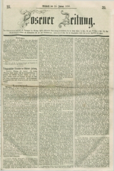 Posener Zeitung. 1856, [№] 25 (30 Januar) + dod.