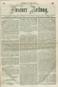 Posener Zeitung. 1856, [№] 26 (31 Januar) + dod.
