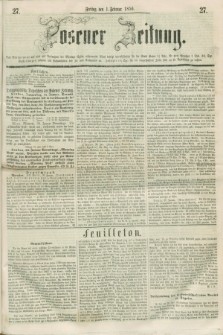 Posener Zeitung. 1856, [№] 27 (1 Februar) + dod.