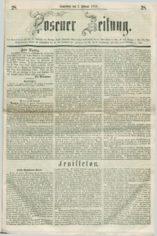 Posener Zeitung. 1856, [№] 28 (2 Februar) + dod.