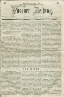 Posener Zeitung. 1856, [№] 40 (16 Februar) + dod.