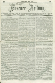 Posener Zeitung. 1856, [№] 60 (11 März) + dod.