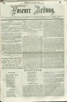 Posener Zeitung. 1856, [№] 67 (19 März) + dod.