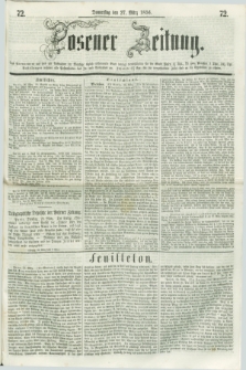 Posener Zeitung. 1856, [№] 72 (27 März) + dod.