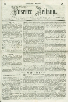 Posener Zeitung. 1856, [№] 78 (3 April) + dod.