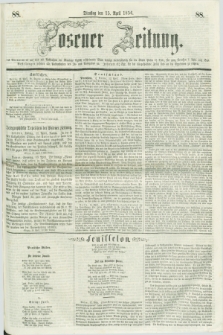 Posener Zeitung. 1856, [№] 88 (15 April) + dod.