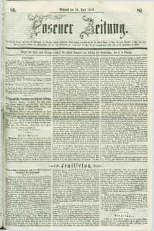 Posener Zeitung. 1856, [№] 89 (16 April) + dod.