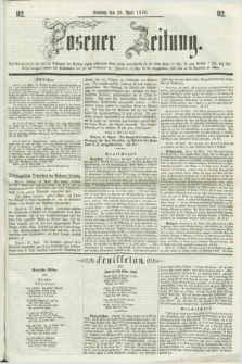 Posener Zeitung. 1856, [№] 92 (20 April) + dod.