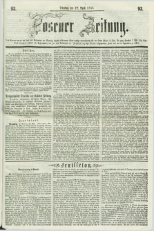 Posener Zeitung. 1856, [№] 93 (22 April) + dod.