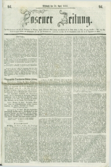 Posener Zeitung. 1856, [№] 94 (23 April) + dod.
