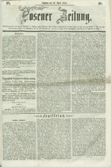 Posener Zeitung. 1856, [№] 98 (27 April) + dod.