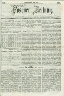 Posener Zeitung. 1856, [№] 106 (8 Mai) + dod.