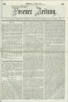 Posener Zeitung. 1856, [№] 110 (14 Mai) + dod.