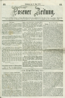 Posener Zeitung. 1856, [№] 113 (17 Mai) + dod.