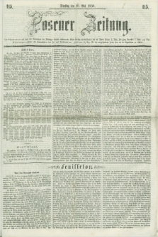 Posener Zeitung. 1856, [№] 115 (20 Mai) + dod.