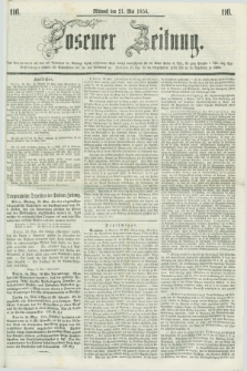 Posener Zeitung. 1856, [№] 116 (21 Mai) + dod.