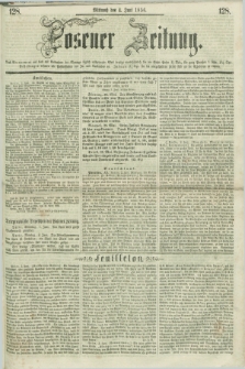 Posener Zeitung. 1856, [№] 128 (4 Juni) + dod.