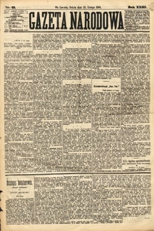 Gazeta Narodowa. 1884, nr 45