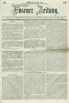 Posener Zeitung. 1856, [№] 140 (18 Juni) + dod.