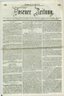 Posener Zeitung. 1856, [№] 143 (21 Juni) + dod.
