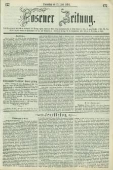 Posener Zeitung. 1856, [№] 177 (31 Juli) + dod.