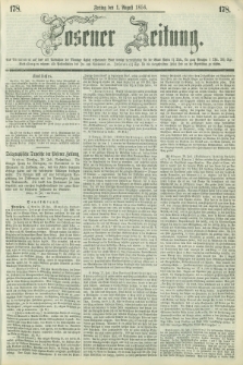 Posener Zeitung. 1856, [№] 178 (1 August) + dod.
