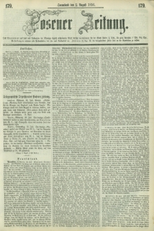 Posener Zeitung. 1856, [№] 179 (2 August) + dod.