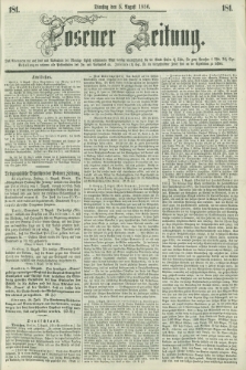 Posener Zeitung. 1856, [№] 181 (5 August) + dod.