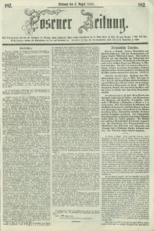 Posener Zeitung. 1856, [№] 182 (6 August) + dod.