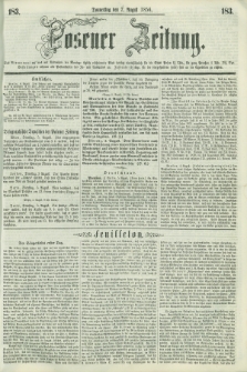 Posener Zeitung. 1856, [№] 183 (7 August) + dod.