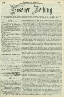 Posener Zeitung. 1856, [№] 189 (14 August) + dod.