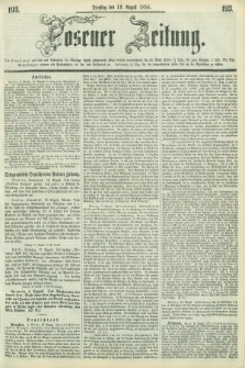 Posener Zeitung. 1856, [№] 193 (19 August) + dod.