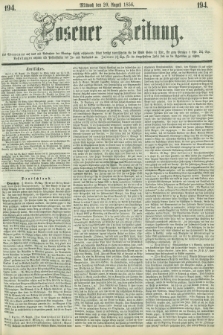 Posener Zeitung. 1856, [№] 194 (20 August) + dod.