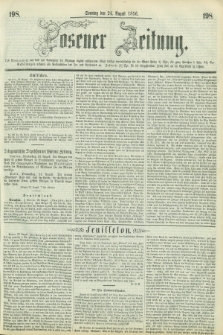 Posener Zeitung. 1856, [№] 198 (24 August) + dod.