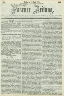 Posener Zeitung. 1856, [№] 199 (26 August) + dod.