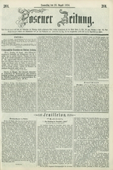 Posener Zeitung. 1856, [№] 201 (28 August) + dod.