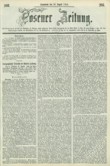 Posener Zeitung. 1856, [№] 203 (30 August) + dod.