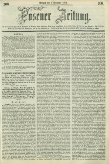 Posener Zeitung. 1856, [№] 206 (3 September) + dod.