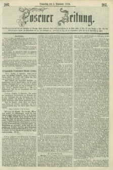 Posener Zeitung. 1856, [№] 207 (4 September) + dod.